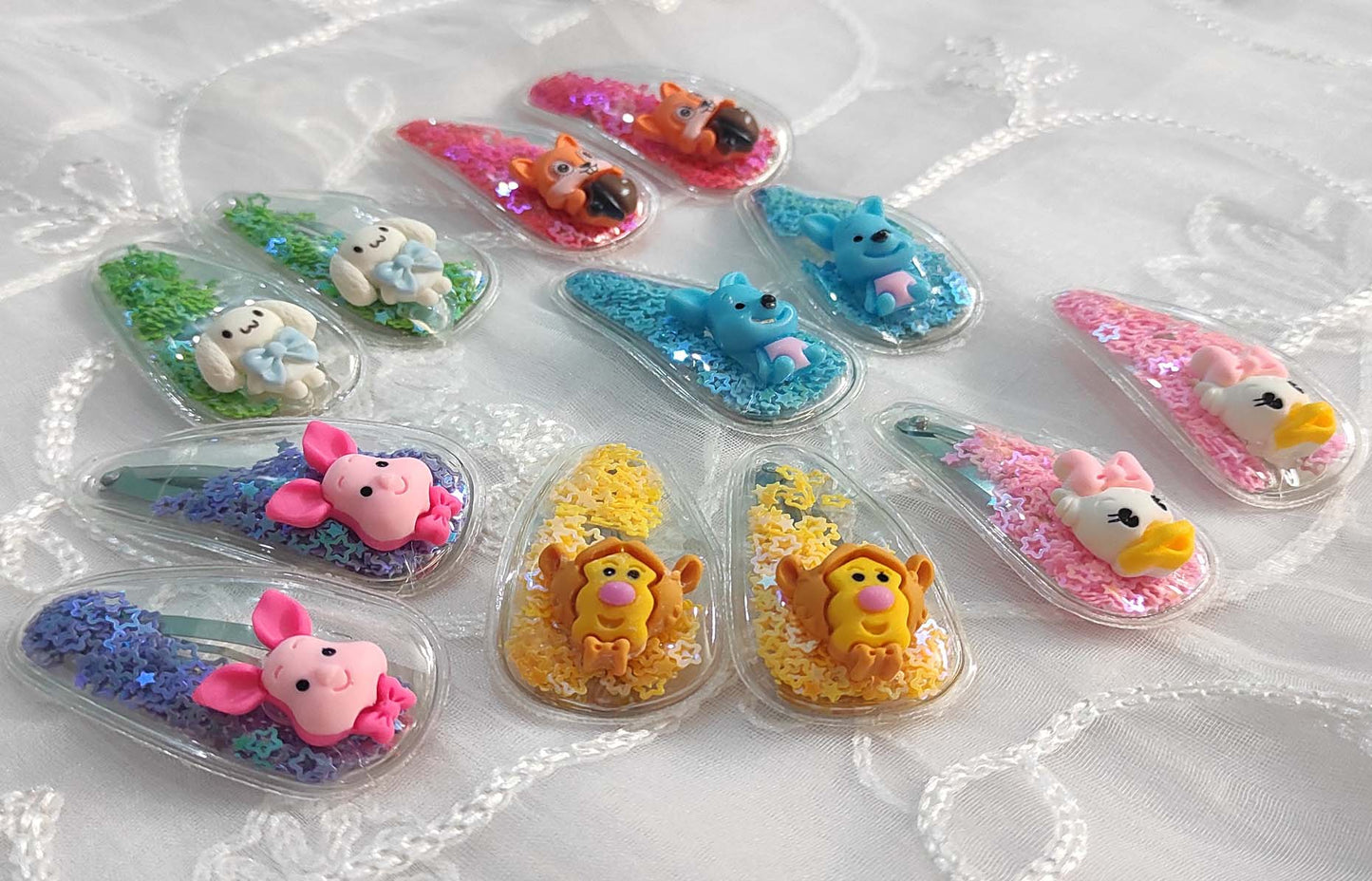 Hair clips transparent